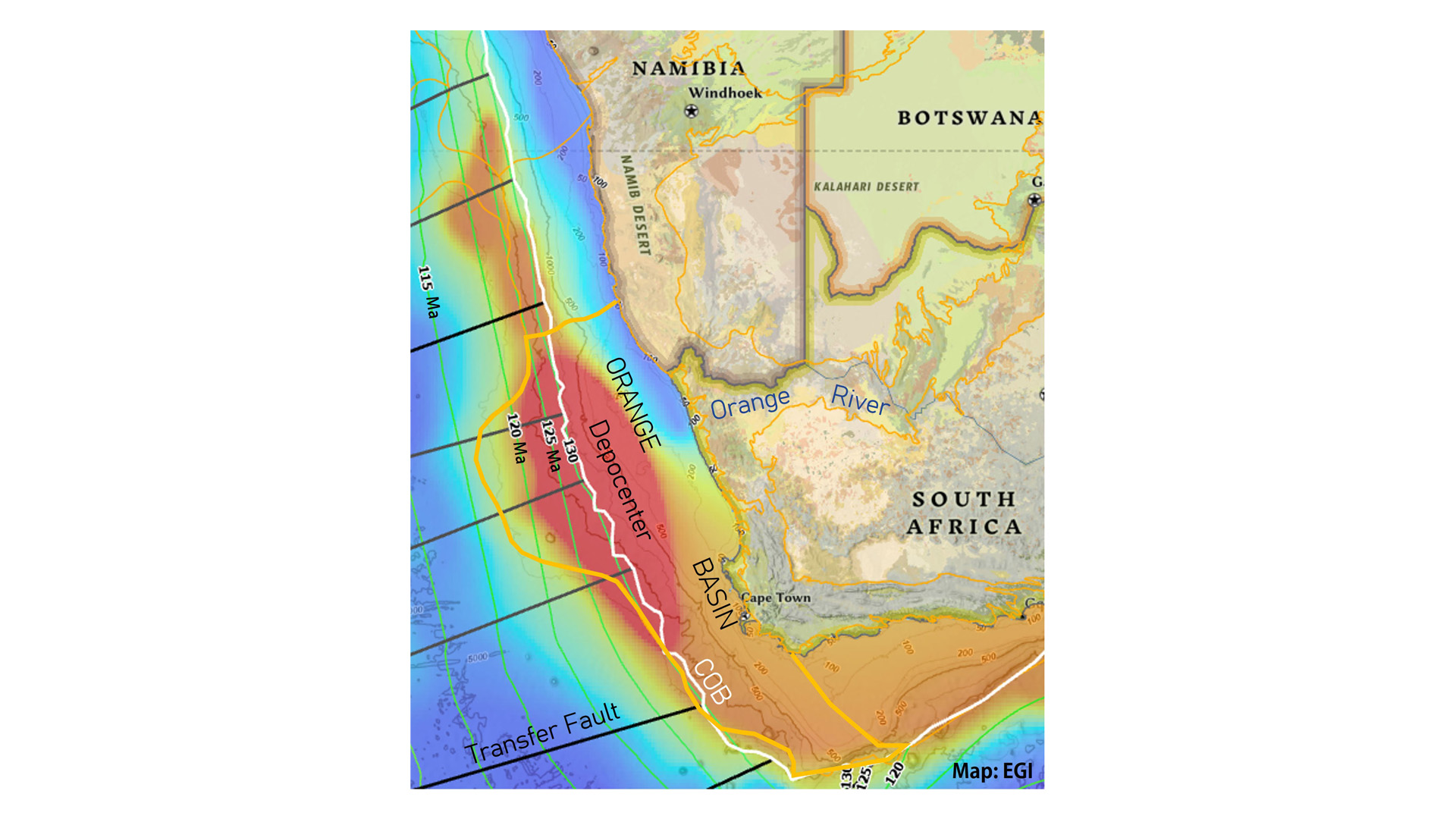 Orange Basin of Africa